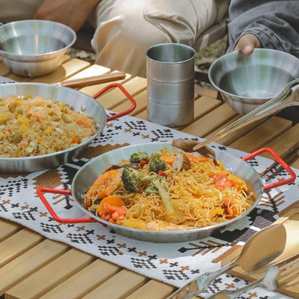 Fruit Pasta Salad Stainless Steel Cooking Pot With Two Handles