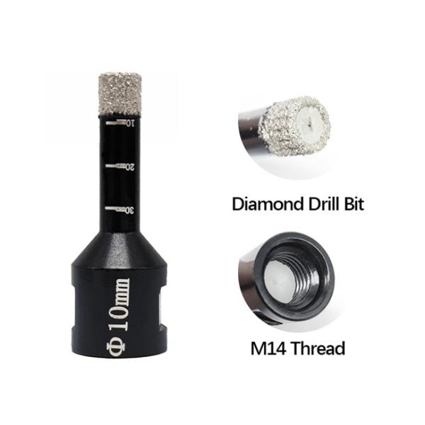 45mn Diamond Masonry Core Drill Bit 6mm 12mm 14mm For Power Drill