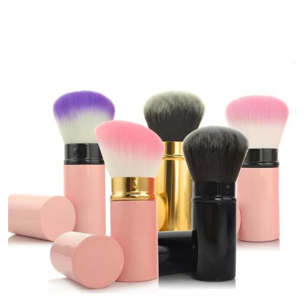 Free samples single gradual color oblique angle blush/powder makeup brush