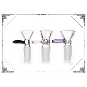 Quality Pink Clear Blue Glass Bowl Accessories Water Pipe 14.4MM 18.8MM Joint Accessory wholesale