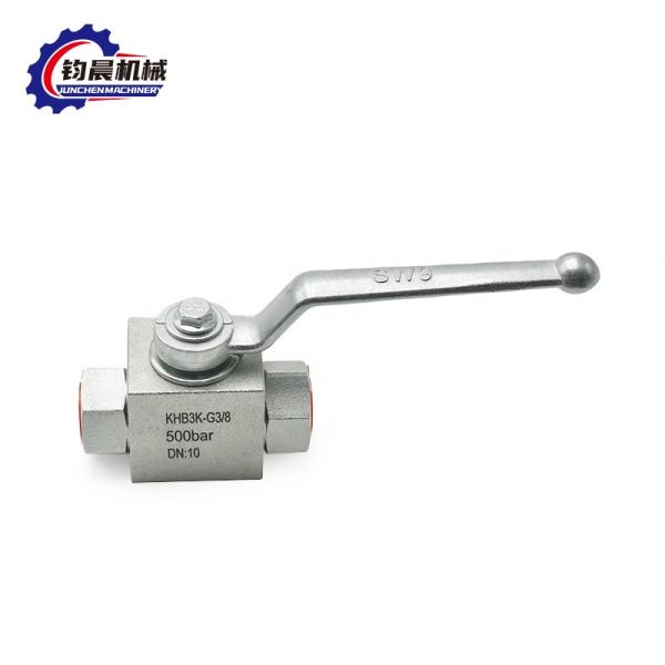 Ball Valve KHB 3-Way Shut-Off Ball Valve Made Of Carbon Steel For Gas / Water / Oil