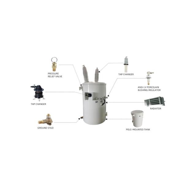 37.5Kva Overhead Installation Type Single Phase 15kva Pole Mounted Transformer