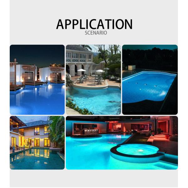 RGB Bulb Wall Mounted Swimming Pool Lights 100% Synchronous Control 12V E26 Base Par56 IP68