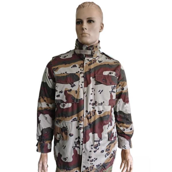 M65 Camo Insulated Jacket With Metal Button And Zipper Closure Tactical Windbreaker Jacket