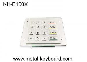 China 4x4 16 Keys Metal Keypad , Rugged stainless steel panel mount kiosk keypad on sale