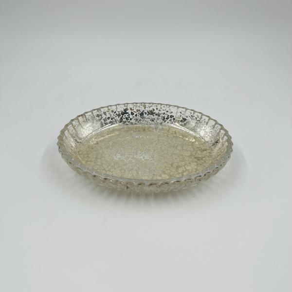 Mercury Gold Glass Bathroom Accessories Set Round Shape With Ribbed Vertical Stripe Glass Soap Dispenser Glass Toothbrush Holder Soap Dish Holder