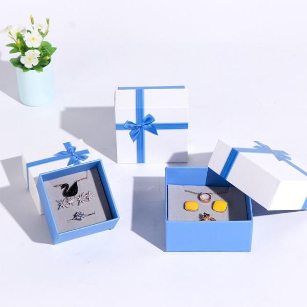 Custom Printing Cardboard Rigid Ring/Earring/Necklace Jewelry Watch Gift Box