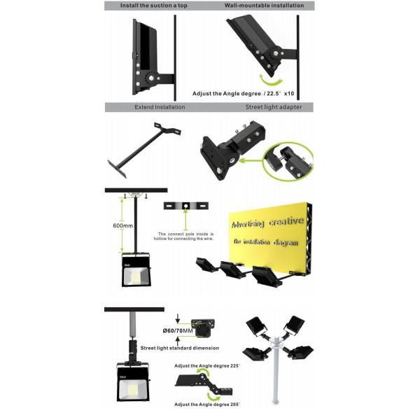 Professional Stadium Outdoor Light High Power 10W/20W/30W/50W/60W/70W/80W/100W/120W/140W/150W/160W/180W/200W/280W/300W/400W/500W/600W/800W/1000W LED Floodlight