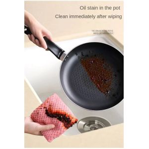 Stainless Steel Microfiber Kitchen Cleaning Cloth 25x25cm