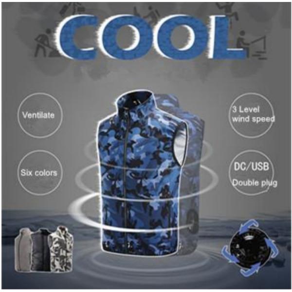 OEM service Outdoor wear Fan Cooled Jacket 5V With USB Switch Cable