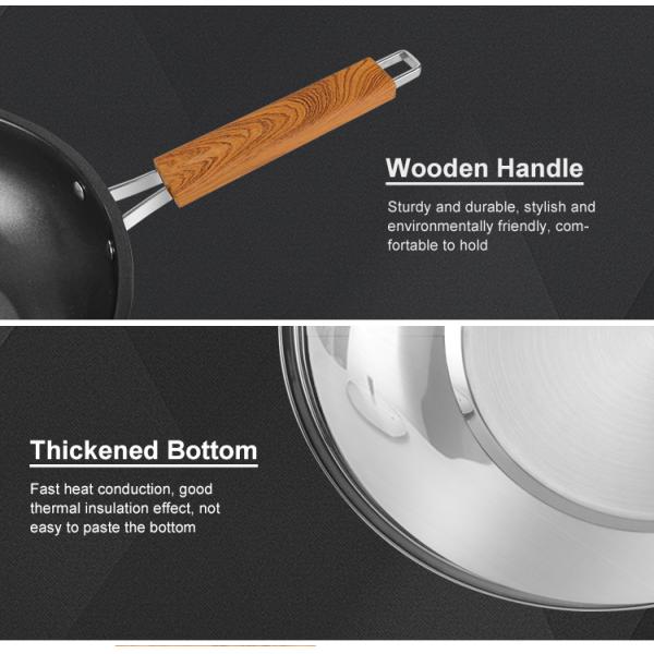 Good Quality 4 pieces Stainless Steel Pot And Pans Cooking Set Non Stick Xylan Plus Cookware Set