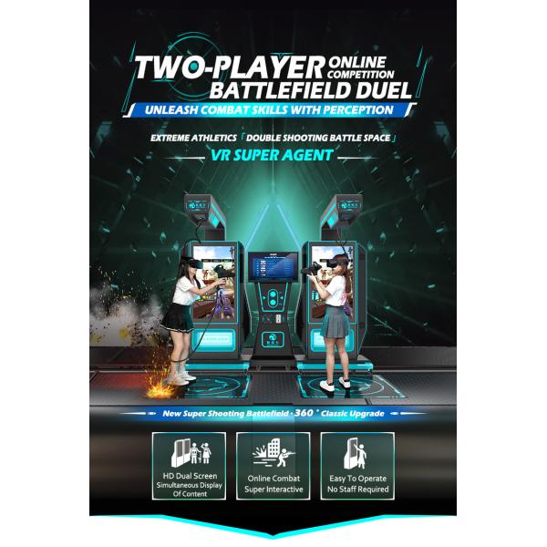 Virtual Reality Shooting Arcade Game Machine 9d Vr Shoot Game Equipment For 2 Players