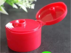 Quality Red Bottle Flip Cap Durable Body / Natural Color Dispensing Caps For Liquid Containers wholesale