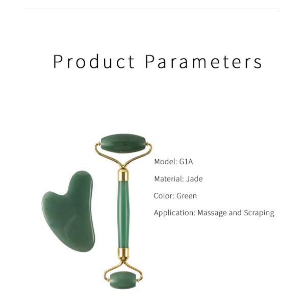 Blood Circulation Neck Forehead Jade Massage Roller