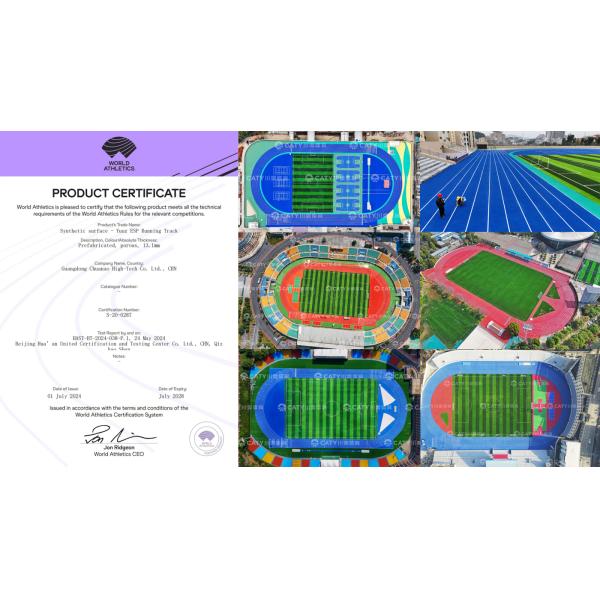 Customizable Yuuz ESP Semi-Prefabricated Spray Coating Sandwich Running Track with EPDM granules Low Maintenance UV Resistant