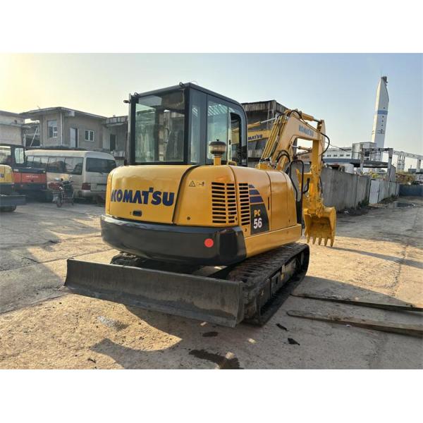 Used Komatsu Pc56-7 Excavator With Original Hydraulic Valve In Low Hours In Shanghai
