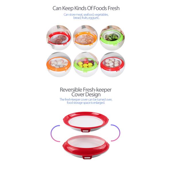 PP TPU Plastic Food Preservation Trays Diameter 28cm