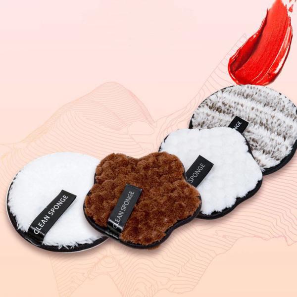 Wholesale Microfiber Cotton Face Cleaning Discharge Makeup Powder Remover Sponge Puff