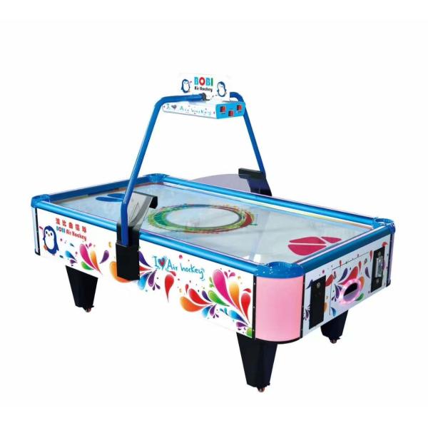Hockey Star Arcade Style Air Hockey Table , Fiberglass 4 Player Air Hockey Table