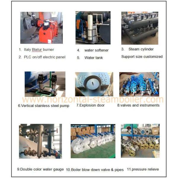 Skid Mounted Diesel Oil Fired Steam Boiler Gypsum Boiler For Milk Processing Plant