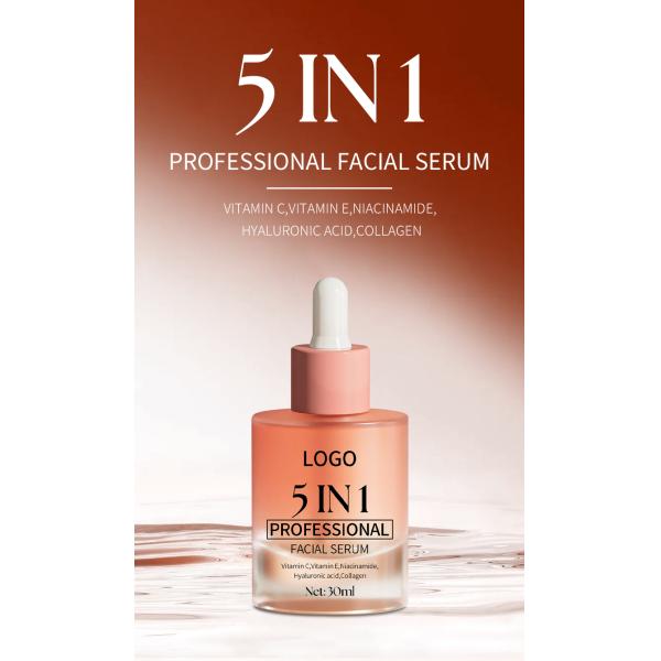 5 In 1 Skin Care Serum Dark Spot Whitening Serum Vitamin C Facial Serum