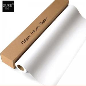 China 128gsm Matte Coated Inkjet Paper Singleweight Matte Inkjet Paper 36 Roll on sale