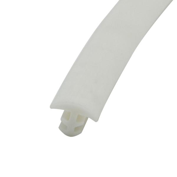Slot Type Pvc Door Seal Strip Solid Arc Shaped 8*2mm Multicolor Supported