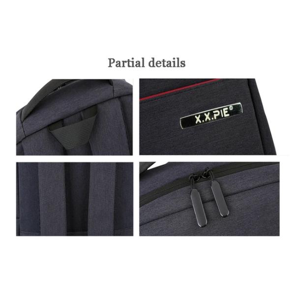 Leisure Style Waterproof Business Backpack Customizable With Luggage Strap