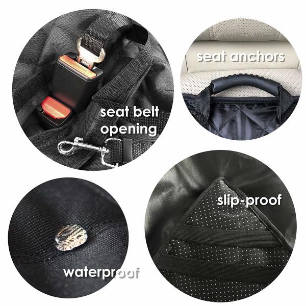 137cm PP Dog Backseat Car Cover Waterproof Scratch Resistant