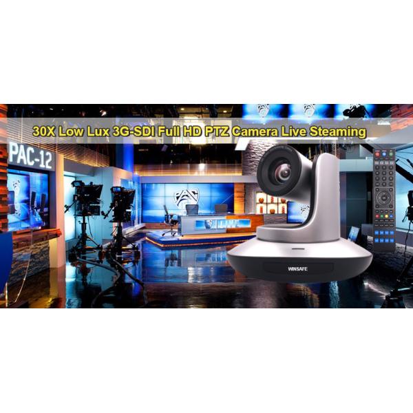 High Resolution Full HD PTZ Camera 30X 1080P 12MP SDI Output For Live Streaming