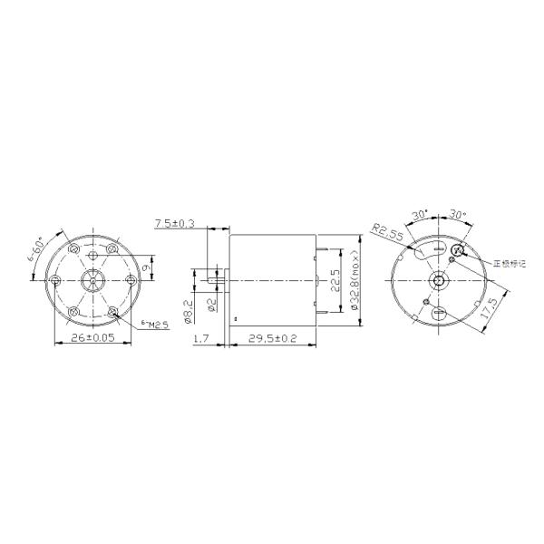 RS 528 520 Small DC Brushed Motor 24V 6000RPM Brushed DC Motor High Torque