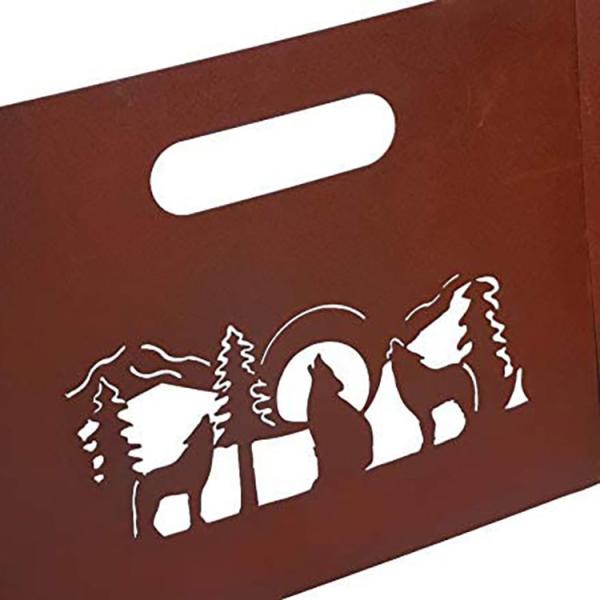 Wood Burning Steel Fire Pit Corten Steel Outdoor Rustic Finish Fire Pit