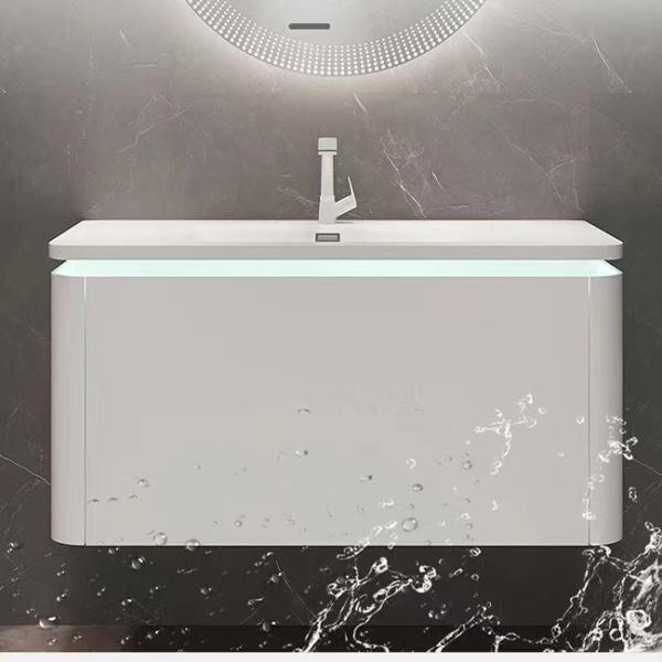 Luxury Hotel Modern Bathroom Vanity Mirror Cabinet Single Sink Wall Hanging Type