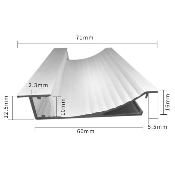 1.8m Corner Aluminium Profile Light Baseboard Home Decoration