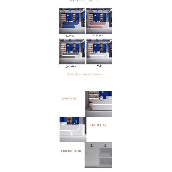 Multifunctional Reception Desk for Lacquer Beauty Salon Bar and Hotel Front Desk