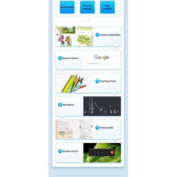 32GB 256SSD LED Classroom Interactive Display LCD Touch Screen
