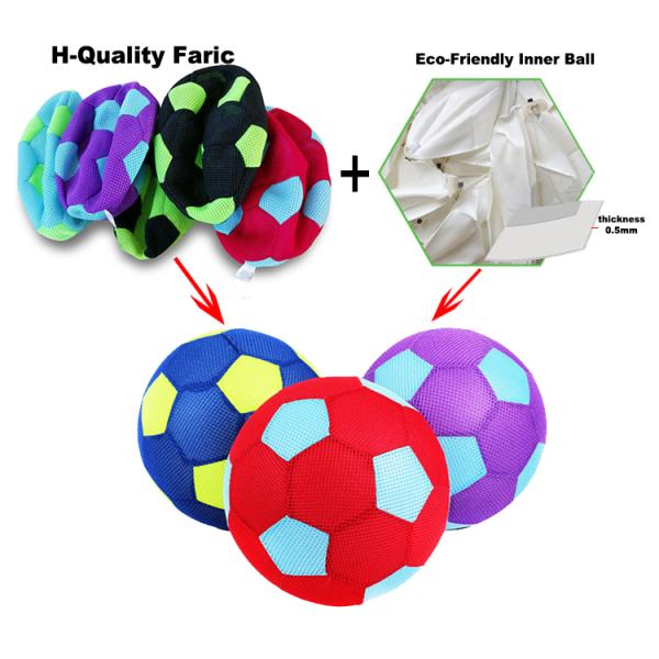 Sports Toy Colorful Fabric Ball Inflatable Pvc Toy Ball Football