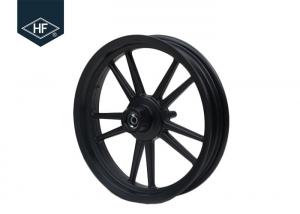 China 14 Inch Motorcycle Wheel Parts Black Front Rear Scooter Aluminum Alloy Parts on sale