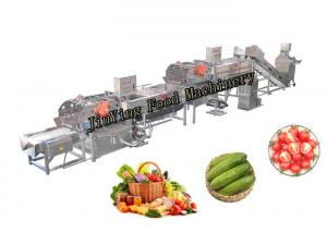 China Industrial Cleaning And Drying Machine For Vegetable And Fruit 1-3T/H Capacity on sale