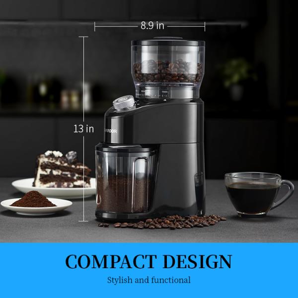 12 Cups Conical Burr Coffee Grinder 14 Grinding Setting Professional