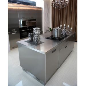 China 2021 NEW Design 304 Stainless Steel Modern Modular Kitchen Cabinet on sale