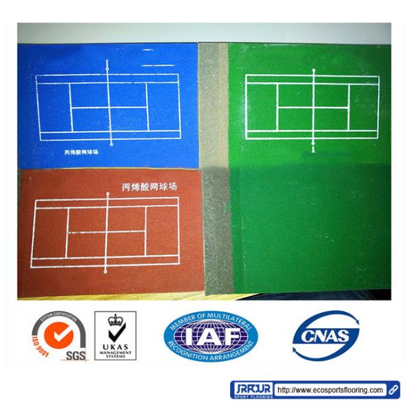 Acrylic Sports Flooring Material Tennis Court Surface Basketball Courts