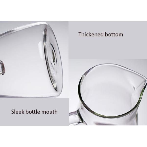 304 Stainless Steel Lid Clear Glass Water Pitcher , Hot Water Glass Pitcher