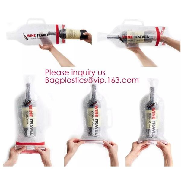 Reusable Wine Bottle Protector, Air Bubble Cushion, Travel Sleeve Case, Leak-proof Safety Impact Resist