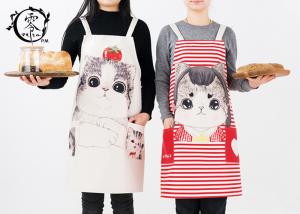 Quality Women Kitchen Canvas Apron Polyester Jute With Pockets Extra Long Ties For Cooking Baking wholesale