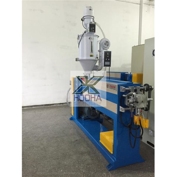 Electric Copper Wire Cable Extrusion Machine For LDPE / Nylon / Plastic