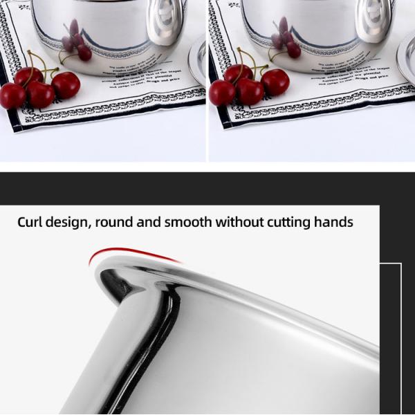 Factory Best Selling 5 Pieces Pots Set Stainless Steel Cooking Pot Set Cookware Sets With Lid