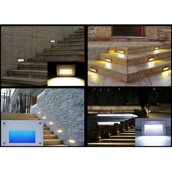 Square Led Mounted Wall Light Recessed 120 Degree Led Stair Lighting