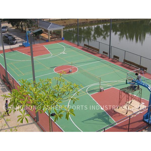 Anti Slip Acrylic Sports Flooring Acrylic Stadium Use For Volleyball