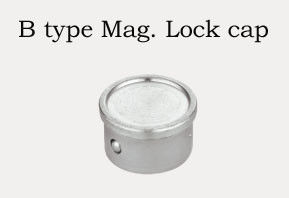 1108 Magnetic Lockable Brass Valve Multi-turn Metal to Metal Stop Type F x F Threaded with Three Lock Caps for Option 2